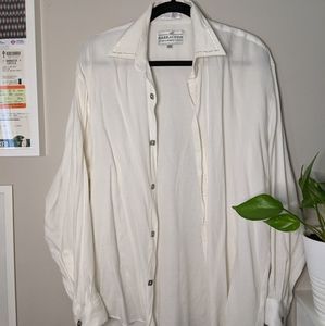 Women's White Button Down Shirt (Size M)